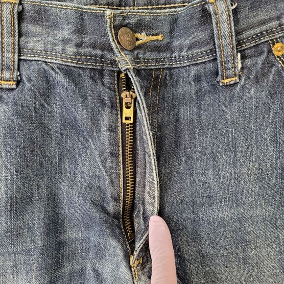 LEVIS 514 Jeans 30x29 (32x30) Faded All-Over Blue - Picture 9 of 16